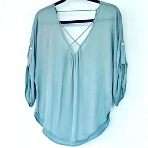 EUC Aakaa Blue Blouse